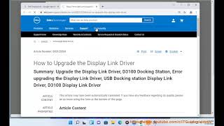 Download Dell Display Link Docking Station Driver for Windows 11/10/8/7