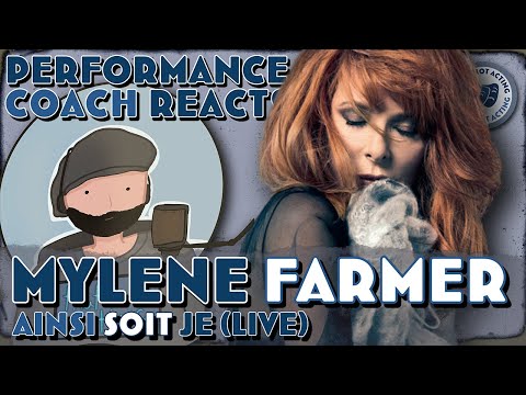 Mylene Farmer - Ainsi Soit Je LIVE (Performance Coach First Time Reaction)