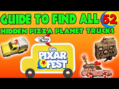 Ultimate Guide to find EVERY Pizza Planet Truck hidden at the Disneyland Resort for Pixar Fest 2024