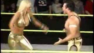 Wrestler Gets Kicked by Hottie