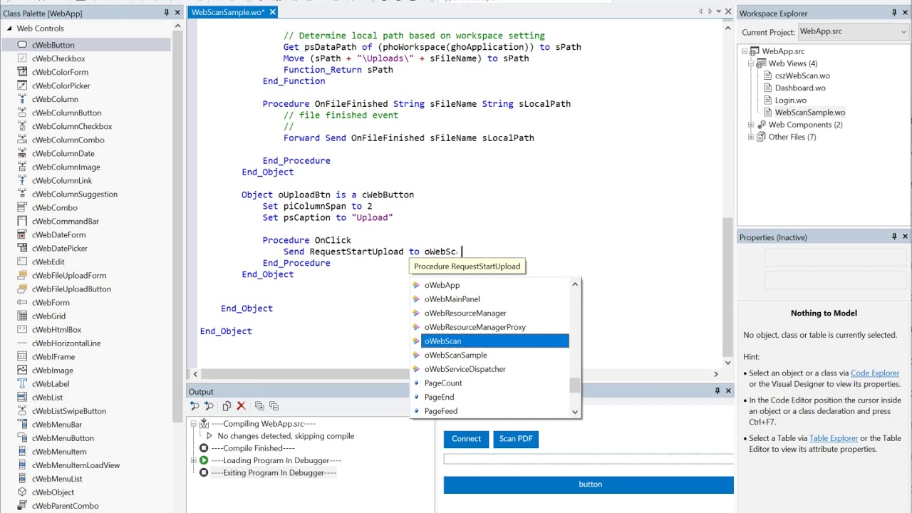 StarZen WebScan API for DataFlex WebApp