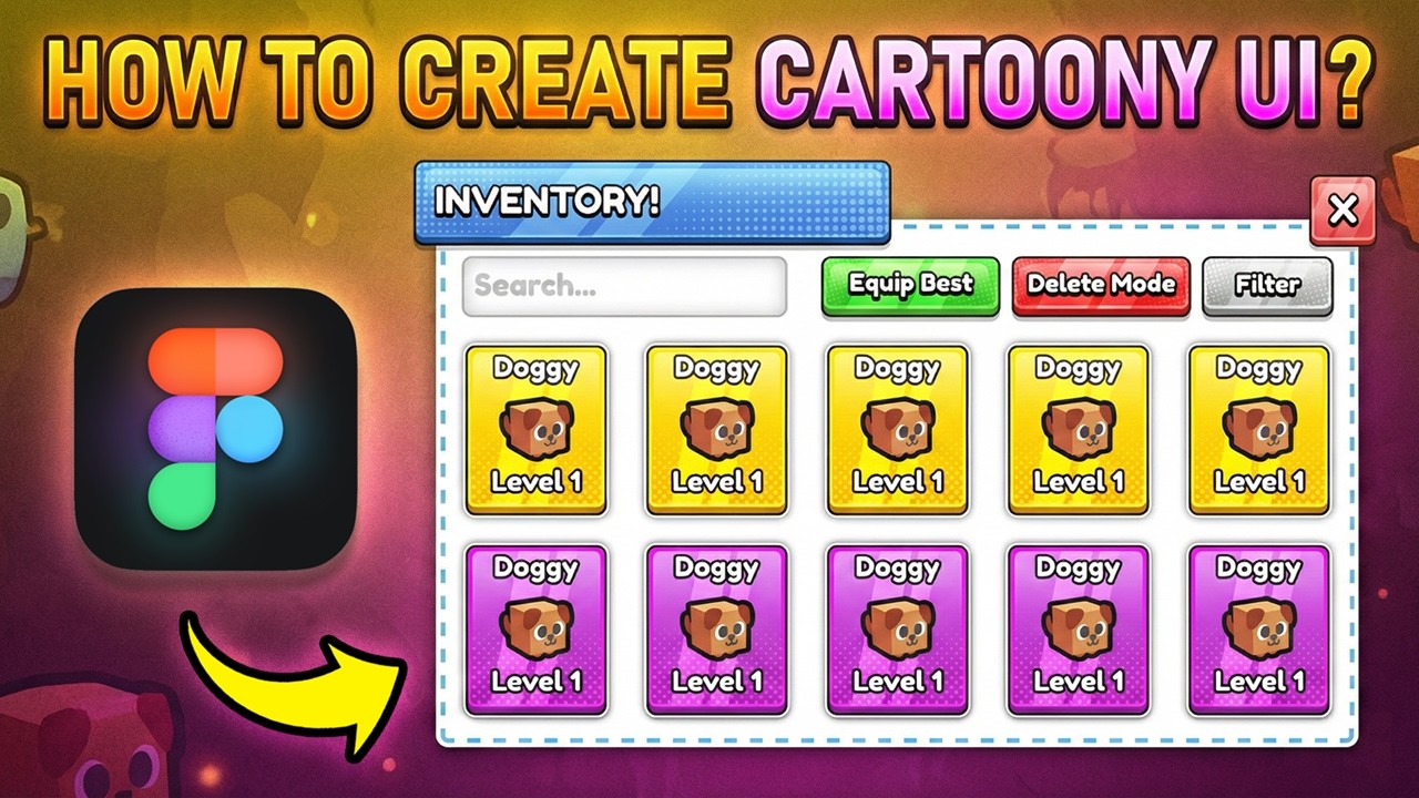 The Greatest Cartoony UI Tutorial on Roblox (w/ Figma)