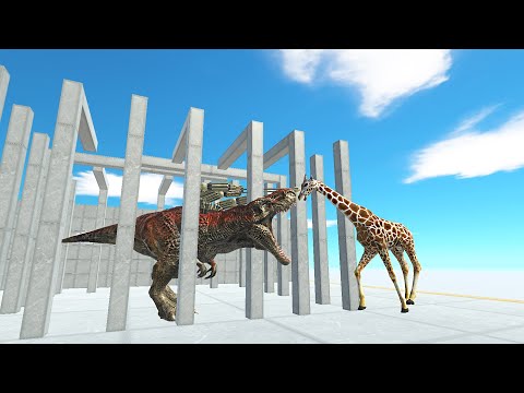 T-REX PULLS UNITS INTO THE CAGE | ANIMAL REVOLT BATTLE SIMULATOR