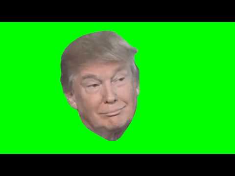 Donald Trump head green screen