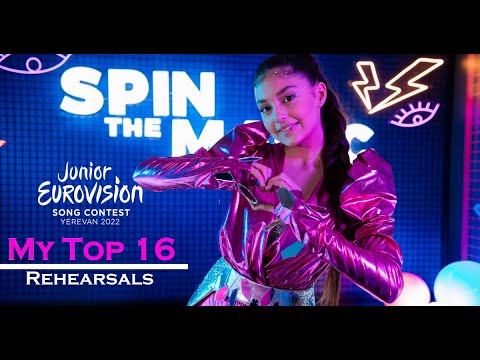 🇦🇲 Junior Eurovision 2022 | My Top 16 (Rehearsals)
