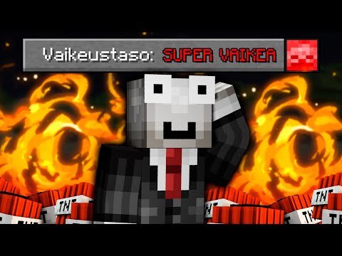 Koodasin Minecraftiin SUPER VAIKEA Vaikeustason