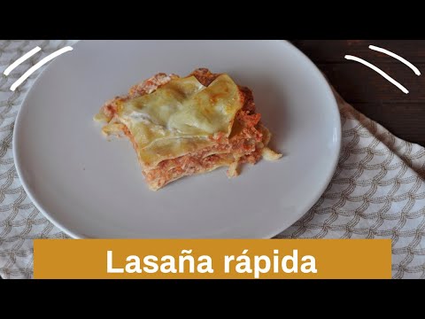 Lasaña fácil, sin bechamel