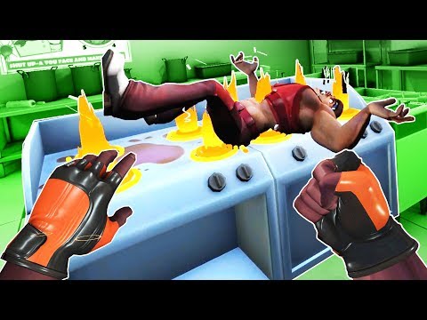 I Beat This Guy Up and Then Cooked Him on a Grill in Path of the Warrior VR!