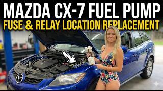 Mazda CX-7 Fuel Pump Fuse Relay Location Replacement | Crank No Start Fix 2007 2008 2009 2010 2011