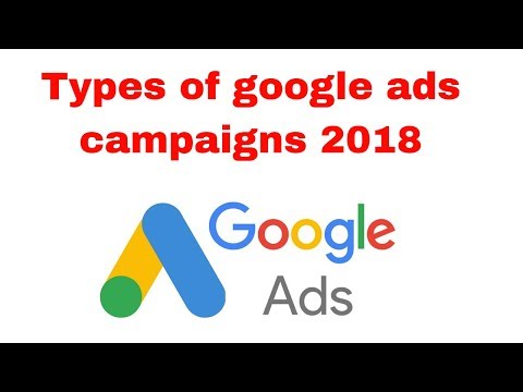 Types of google ads campaigns 2018