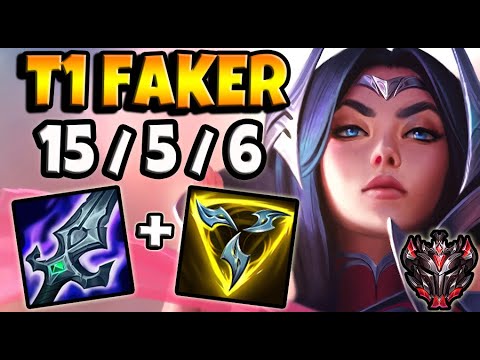 T1 Faker IRELIA vs AKALI [ MID ] Patch 11.4 Ranked Korea ✅
