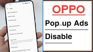 OPPO Stop Popup Ads
