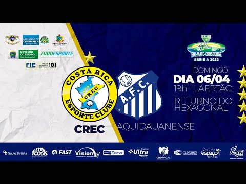 CREC X AQUIDAUANENSE - CAMPEONATO SUL-MATO-GROSSENSE
