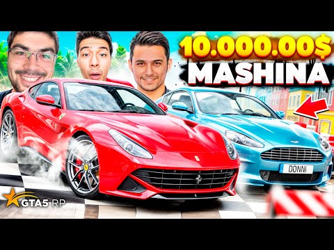MENI YANGI MASHINAM FERRARI F12 NARXI 10.000.000$! ENG TEZI QAYSI BIRI BILIB OLAMIZ - GTA 5 RP