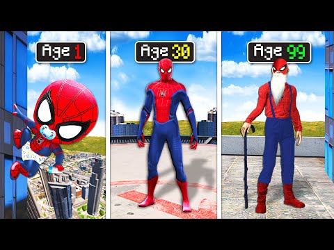 Surviving 99 YEARS As SPIDERMAN In GTA 5.. (Mods)