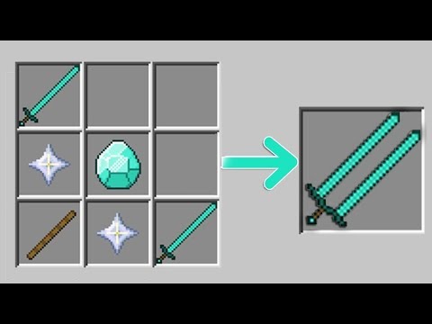 GİZLİ BİLİNMEYEN UZUN İKİLİ KILIÇ NASIL YAPILIR? - Minecraft