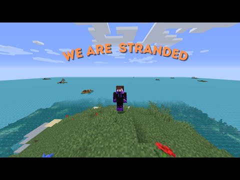 Minecraft OceanBlock Ep.1 We are Stranded At Sea