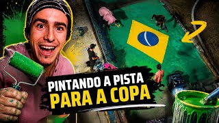 PINTAMOS O CHÃO DA PISTA PARA A COPA DO MUNDO!!