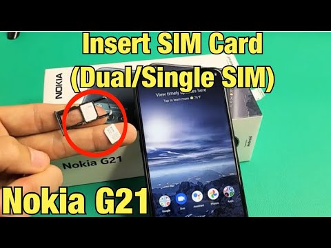 Nokia G21: How to Insert SIM Card + Check Mobile Settings (Dual/Single SIM)