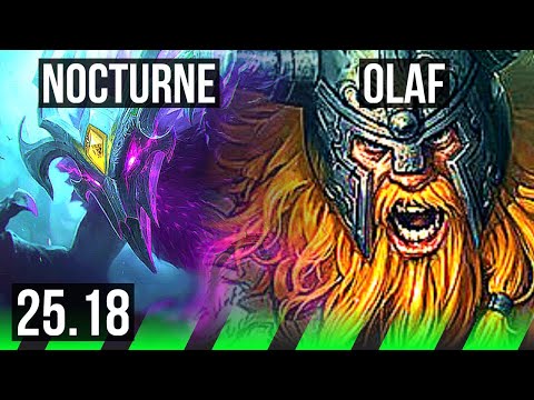NOCTURNE vs OLAF (JGL) | 16/2/9, Dominating | KR Grandmaster | 25.18