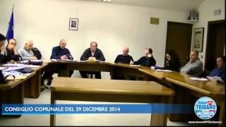 preview picture of video 'Consiglio Comunale del 29 dicembre 2014'