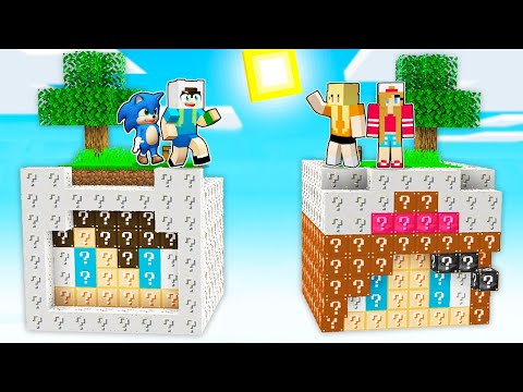 ERKEKLER ŞANS BLOĞU VS KIZ HAYRANLARIM ŞANS BLOĞU 😱 Minecraft