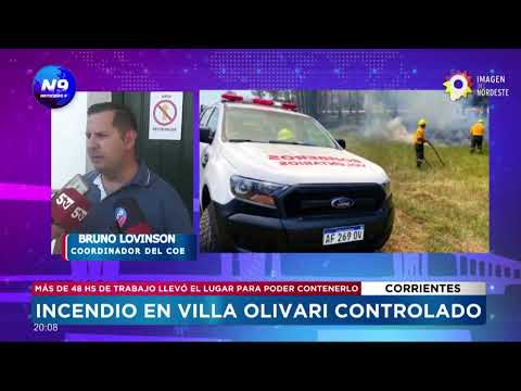 Incendio en Villa Olivari controlado: el foco fue iniciado por cazadores - NOTICIERO 9