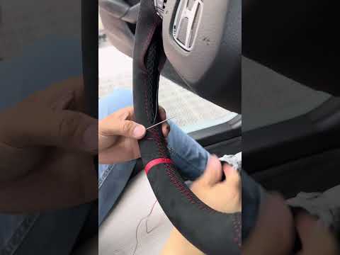 Backed Alcantara Steering Wheel Cover for Honda Civic