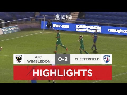 Chesterfield Ease Into The Third Round | AFC Wimbledon 0-2 Chesterfield | Emirates FA Cup 22-23