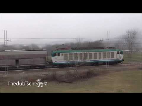 E.652 CON TRENO MERCI IN TRANSITO A BORGO S. DALMAZZO (CN) SAB. 23 - 2 - 2019