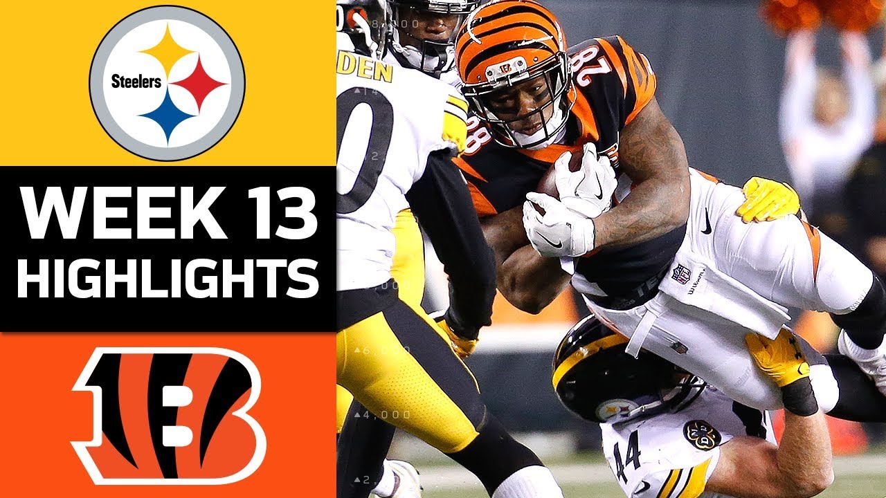 Steelers vs. Bengals | NFL Week 13 Game Highlights