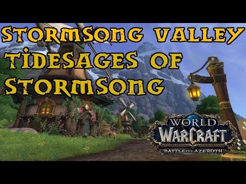Battle For Azeroth - Stormsong Quest Guide - Part 1 - The Tidesages Of Stormsong