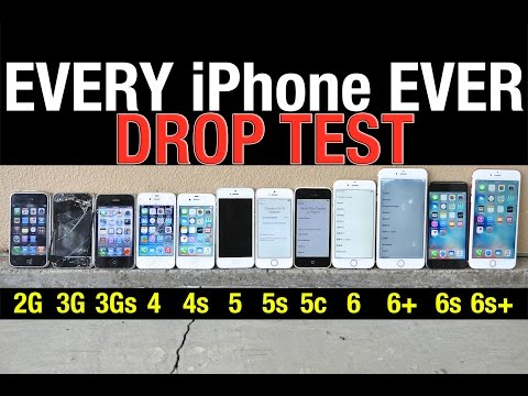 iPhone 6S Plus vs 6S vs 6 Plus vs 6 vs 5S vs 5C vs 5 vs 4S vs 4 vs 3Gs vs 3G vs 2G Drop Test!