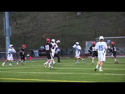 Awesome backhand goal - college lacrosse