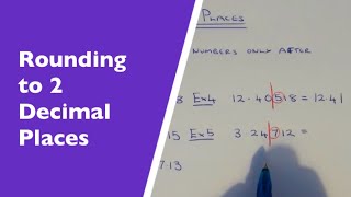 2 Decimal Places. How To Round Any Number Off To 2 Decimal Places.