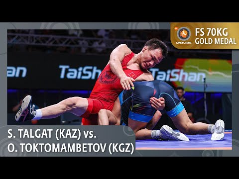 Gold Medal • FS 70Kg • Orozobek TOKTOMAMBETOV (KGZ) vs. Syrbaz TALGAT (KAZ)