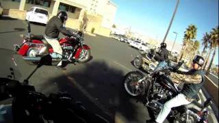 preview picture of video 'Motorcycle ride to Indian Springs & Mercury, Nevada 01-04-2012'