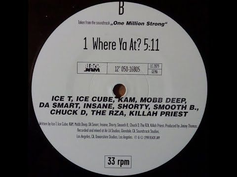 ONE MILLION STRONG - WHERE YA AT? (FT. MOBB DEEP, ICE-T, CHUCK D, RZA AND MORE (EAST RADIO 1) (1995)