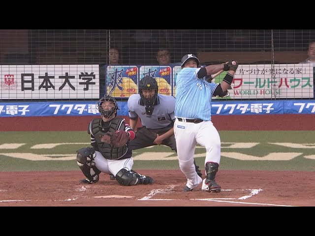 【2回裏】マリーンズ先制!! 4番・井上が豪快なバックスクリーン弾!! 2019/8/25 M-H