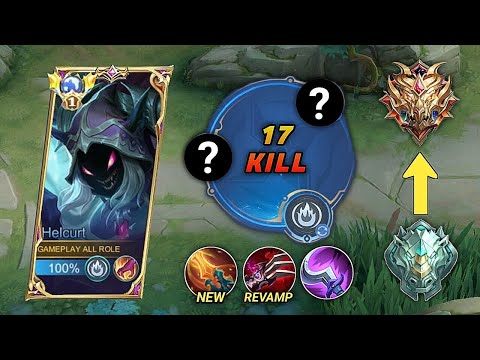 HELCURT BEST BUILD & PERFECT EMBLEM 2023 FROM MPL S12!! HELCURT JUNGLER GAMEPLAY