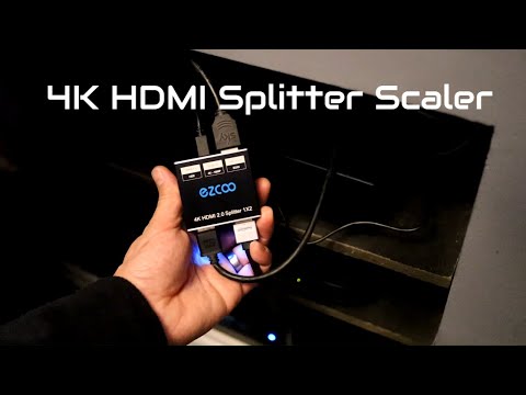 HDMI сплиттер 1x2 HDMI 2.0 4K 60 Гц Ezcoo EZ-SP12H2 - можно масштабировать c 4K до 1080P и переключать режимы EDID - фото 1 - id-p3026291063