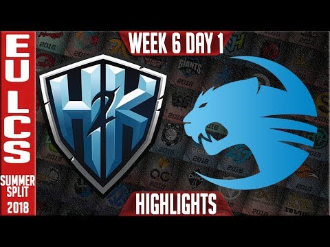 H2K vs ROC Highlights | EU LCS Summer 2018 Week 6 Day 1 | H2K vs Roccat