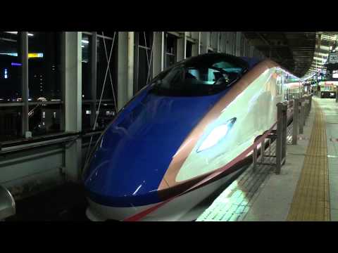 【JR】****B 北陸新幹線新型車両E7系F1公式試運転 仙台発車【発メロ入】
