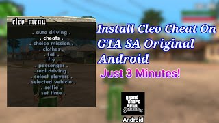 How To Install Cleo Mods In GTA San Andreas Original Android | Scripts Cheats Menu In GTA SA Mobile