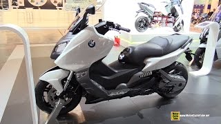 2015 BMW C600 Sport Maxi Scooter - Walkaround - 2014 EICMA Milan Motorcycle Exhibition
