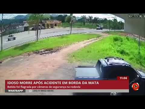 Idoso morre após acidente em Borda da Mata