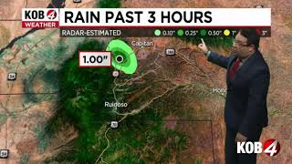 Flash flood and severe thunderstorm warnings issued for Ruidoso area
