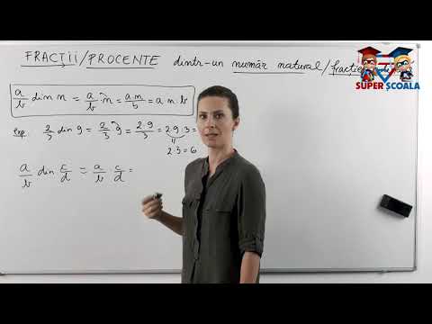 Clasa a V-a - Fracții / procente dintr-un număr natural / fracție ordinară