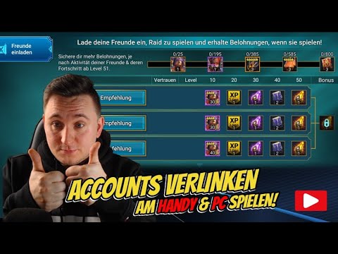RAID Shadow Legends Accounts VERLINKEN | Schritt für Schritt | PC & Handy