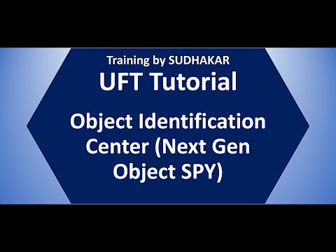 Object Identification Center in UFT 15.02 | Training By Sudhakar